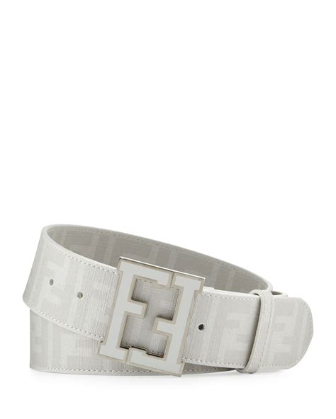 mens fendi belt white|authentic men's Fendi belt.